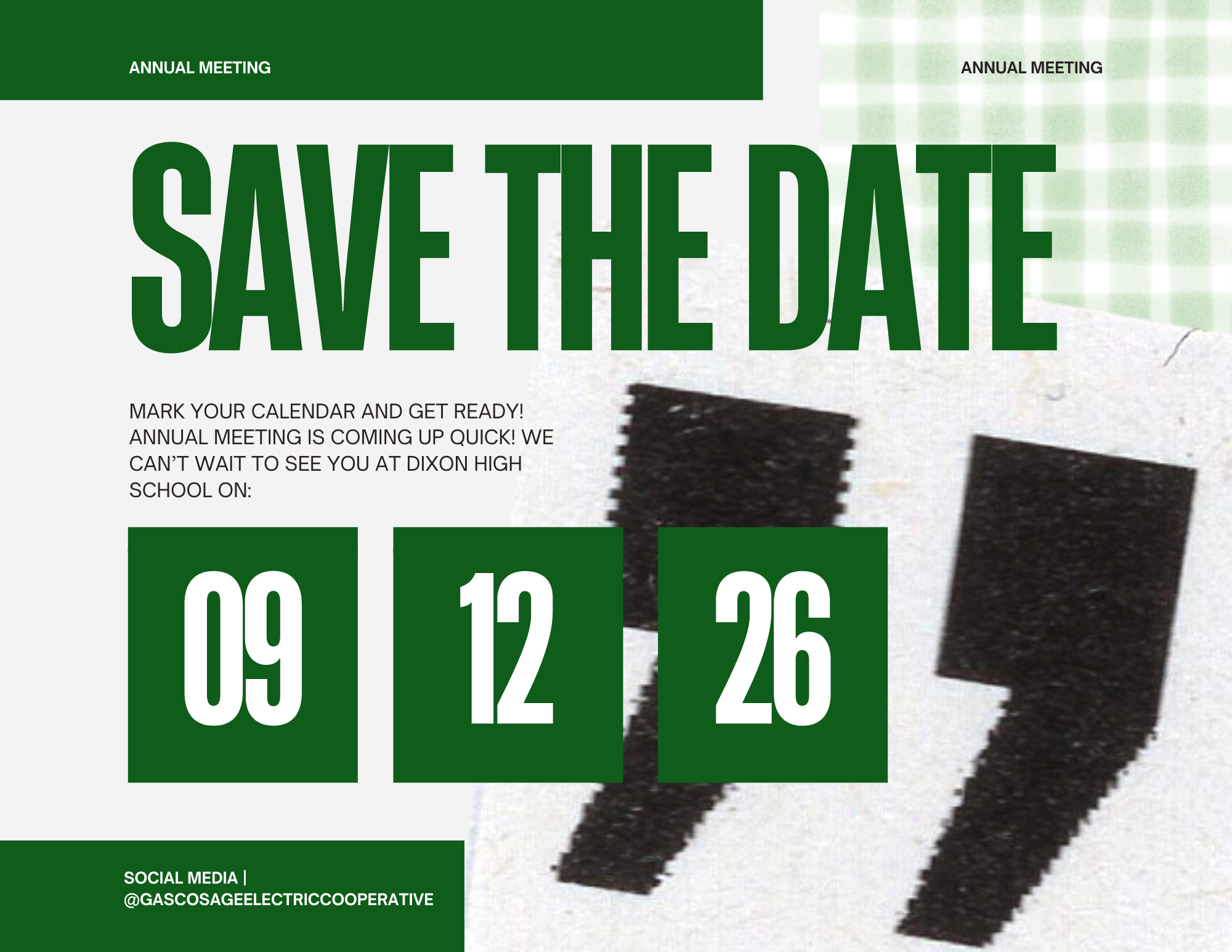 annual Meeting Save the date 
